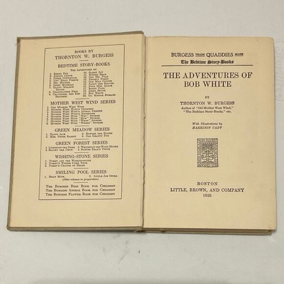 The Adventures of Bob White, by Thorton W. Burgess. c.1926 - Picture 2 of 4